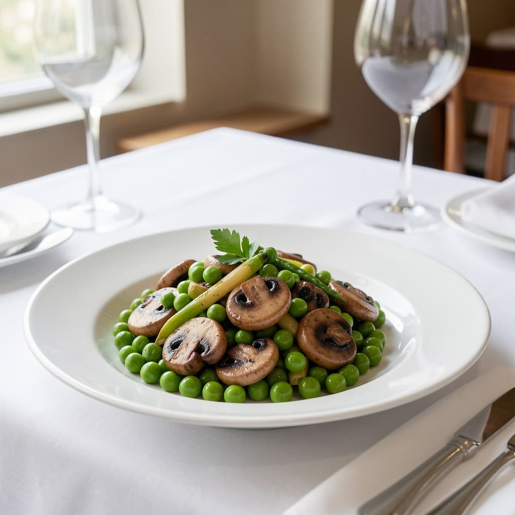 Pea/ Mushroom